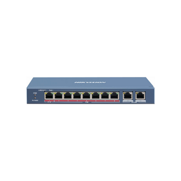 8 Portu Fast Ethernet Nepārvaldīts PoE Komutators DS-3E0310HP-E
